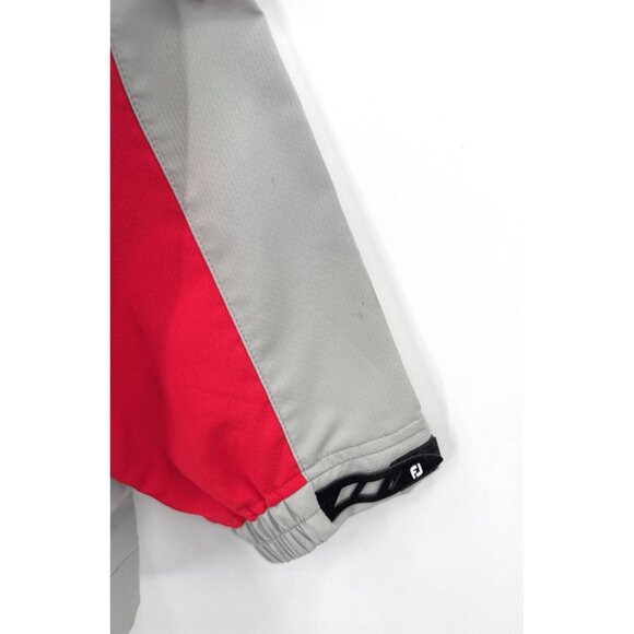 Footjoy 1/4 Zip Golf Pullover Mens Size XL Gray Red Long Sleeve - Picture 4 of 7